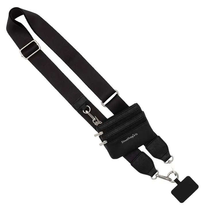 Clip & Go Crossbody Strap w/ Zippered Pouch