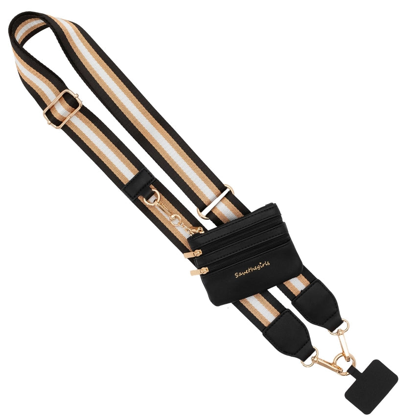 Clip & Go Crossbody Strap w/ Zippered Pouch