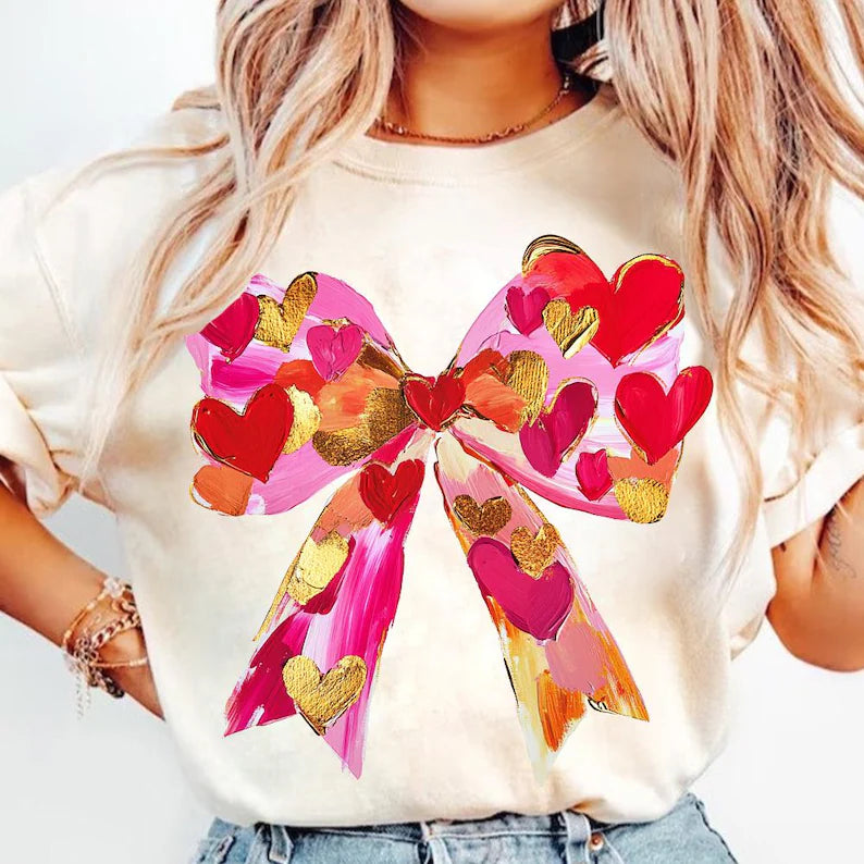Valentine Bow Graphic Tee